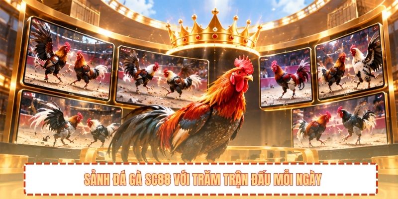 Sảnh đá gà SC88 với trăm trận đấu mỗi ngày